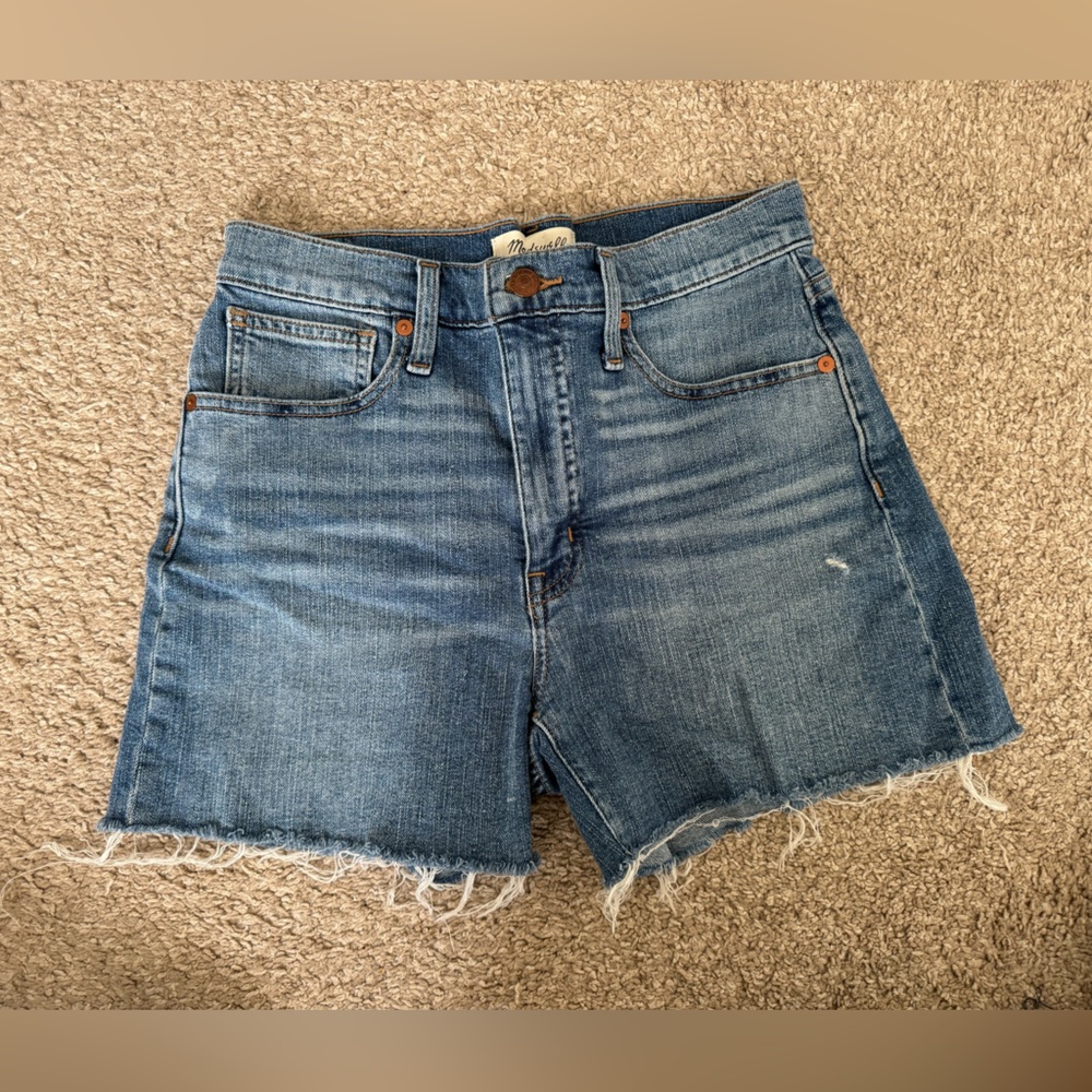 Madewell high rise denim shorts